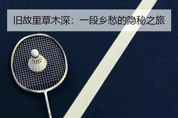 旧故里草木深：一段乡愁的隐秘之旅